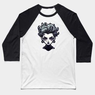 Short hair goth girl Baseball T-Shirt